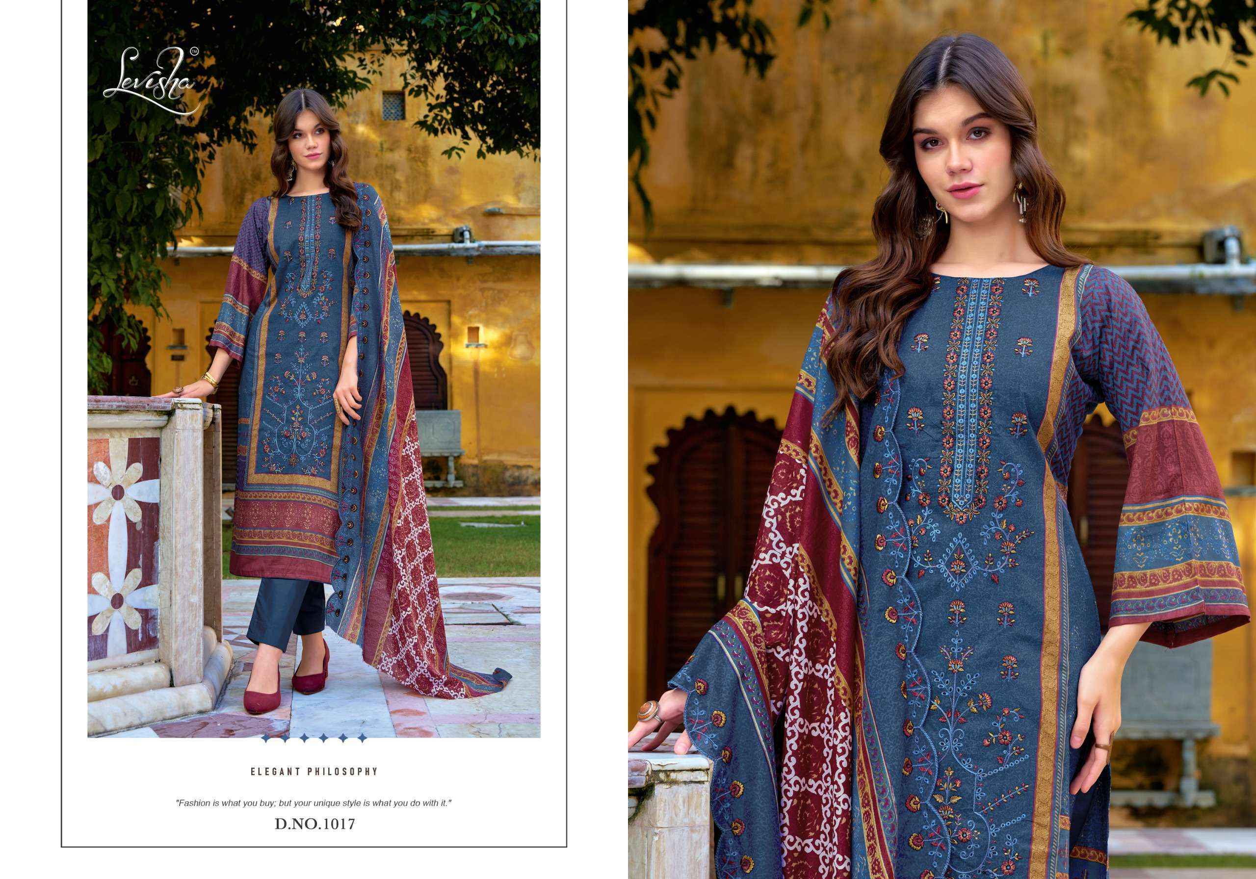 Levisha Madhubala Vol-10 Lawn Cotton Dress Material (6 pcs Catalogue)