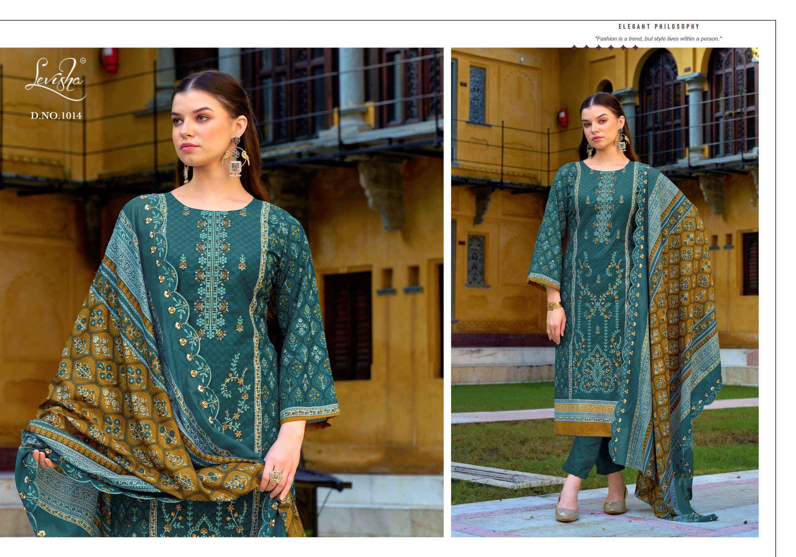 Levisha Madhubala Vol-10 Lawn Cotton Dress Material (6 pcs Catalogue)