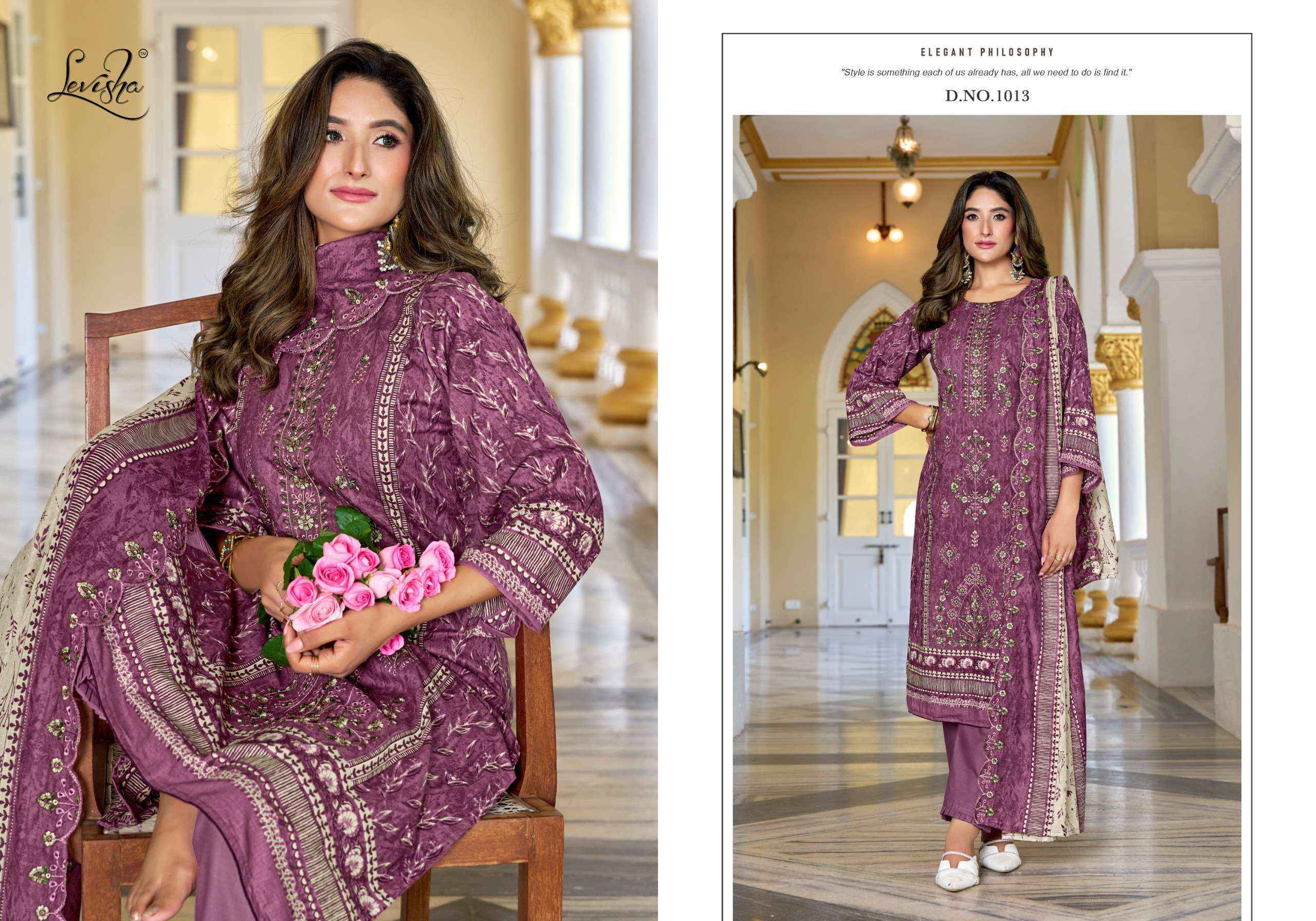 Levisha Madhubala Vol-10 Lawn Cotton Dress Material (6 pcs Catalogue)