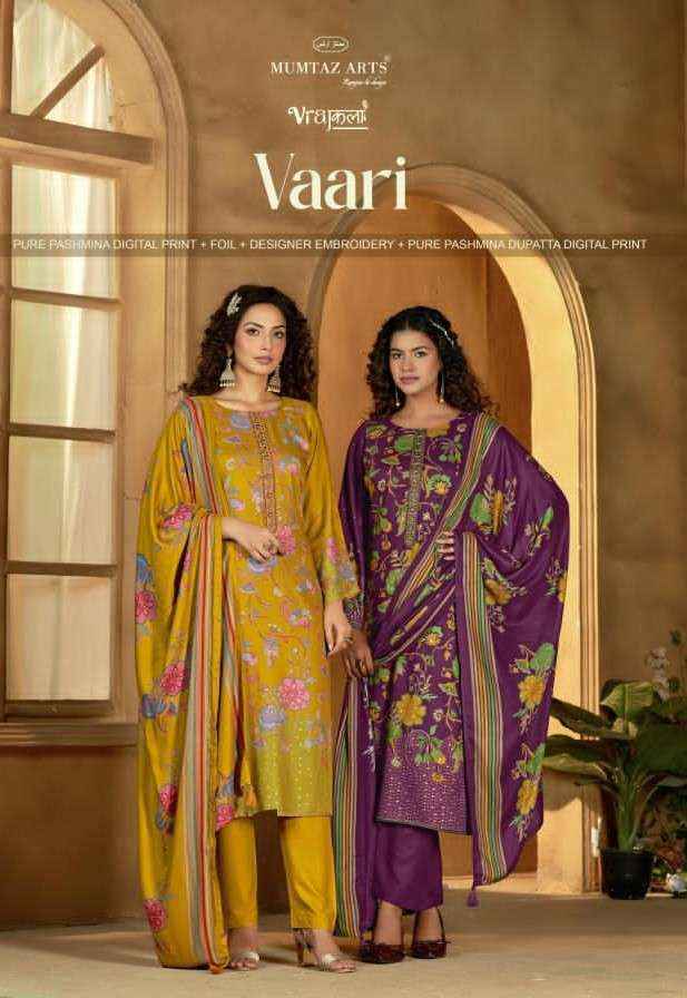 Mumtaz Arts Vaari Viscose Pashmina Dress Material (4 pcs Catalogue)