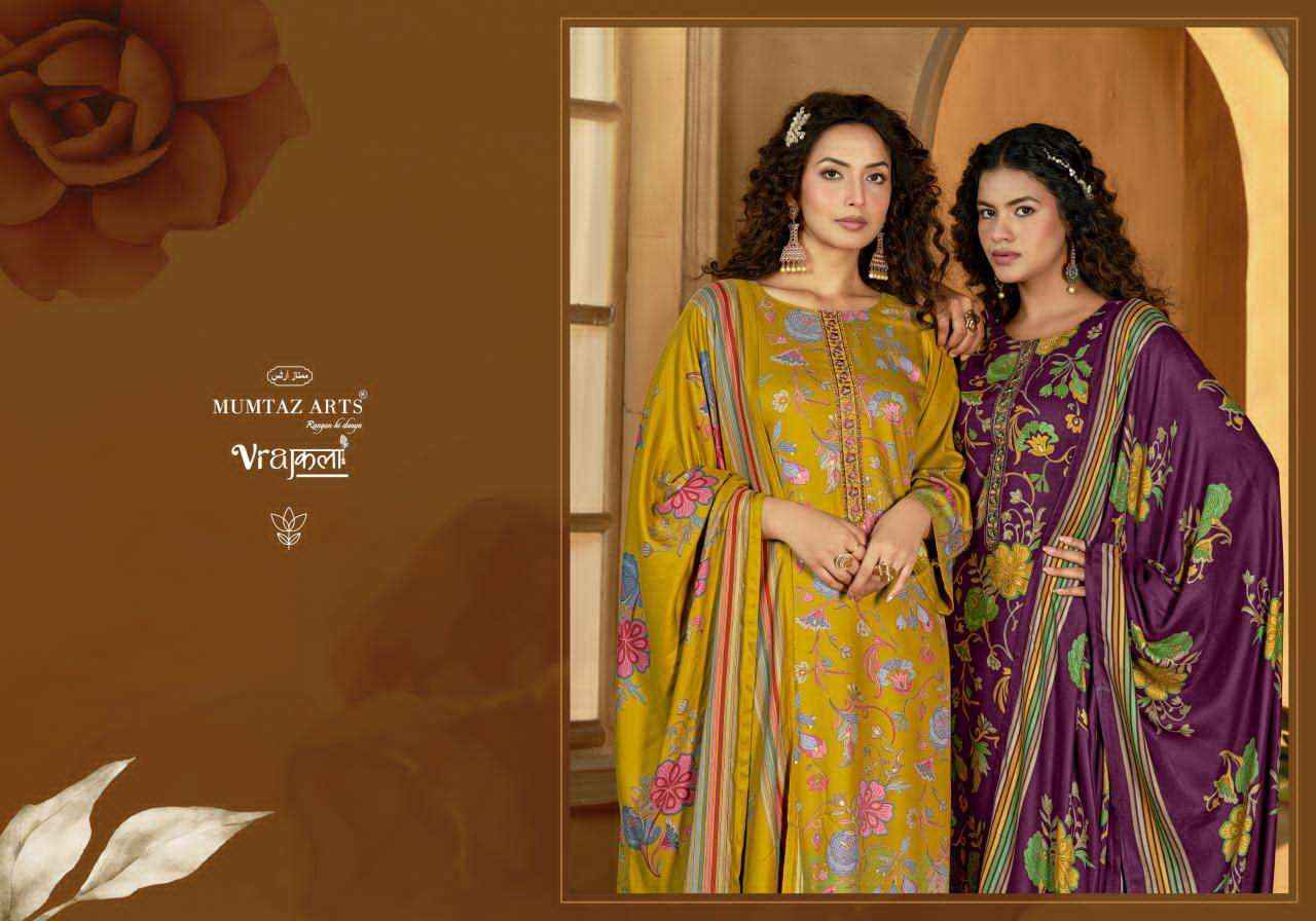 Mumtaz Arts Vaari Viscose Pashmina Dress Material (4 pcs Catalogue)