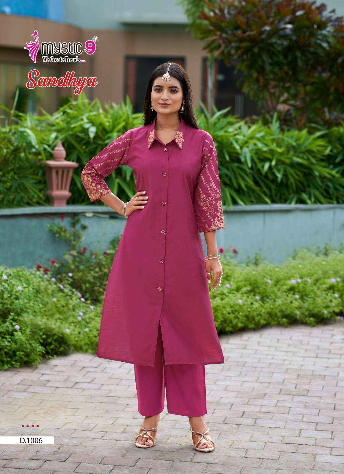 Mystic 9 Sandhya Silk Kurti With Bottom 8 pcs Catalogue