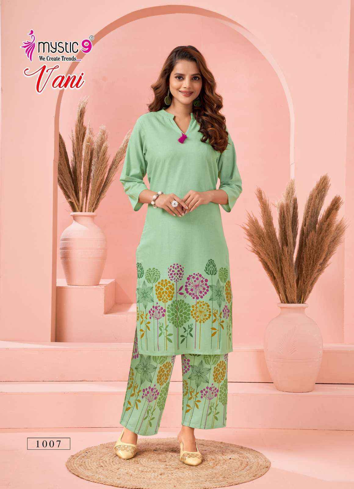 Mystic 9 Vani Vol-1 Cotton Flex Co Ord Set (8 pcs Catalogue)