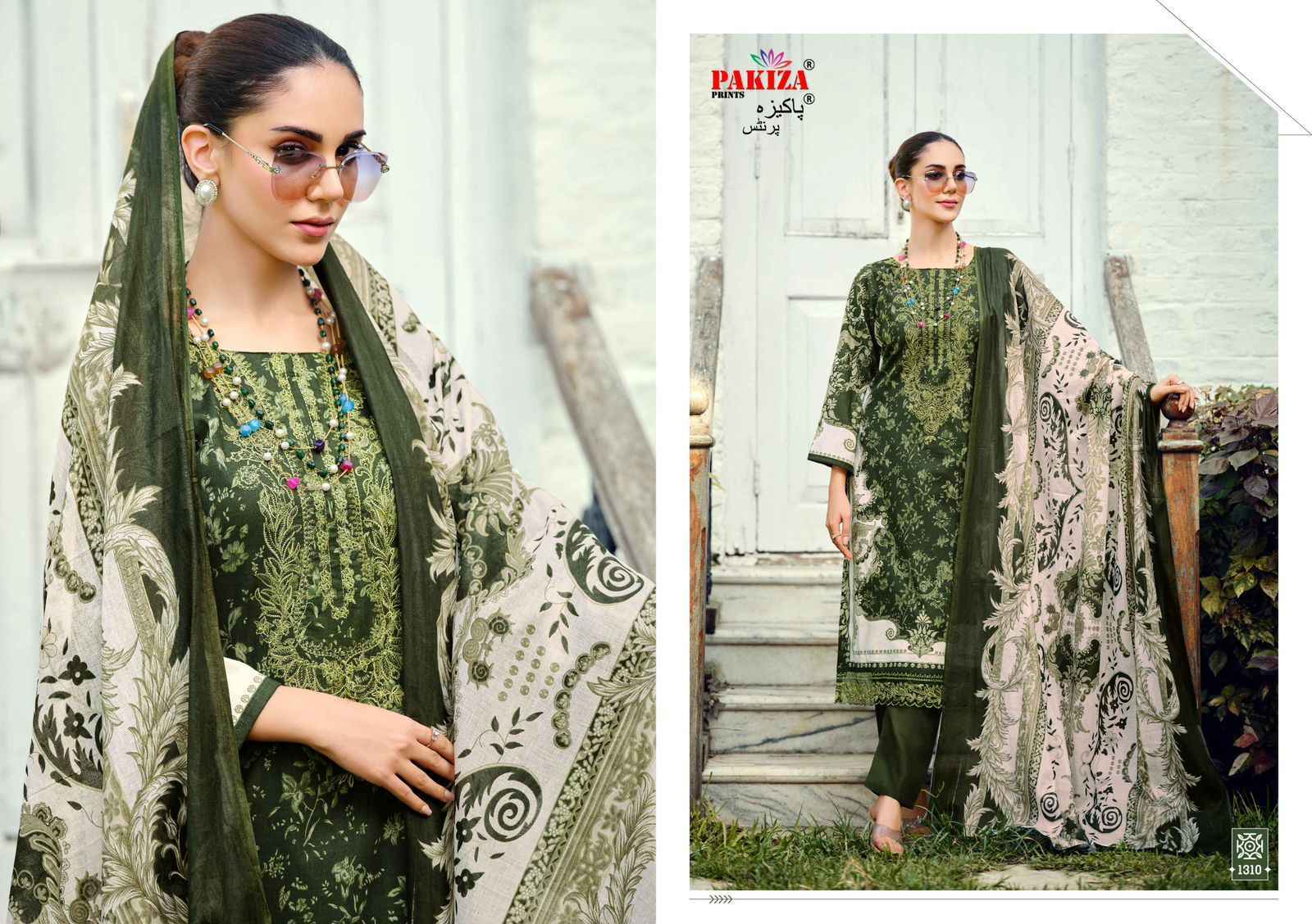 Pakiza Prints Zeenat Vol-13 Lawn Cotton Dress Material (10 pcs Catalogue)