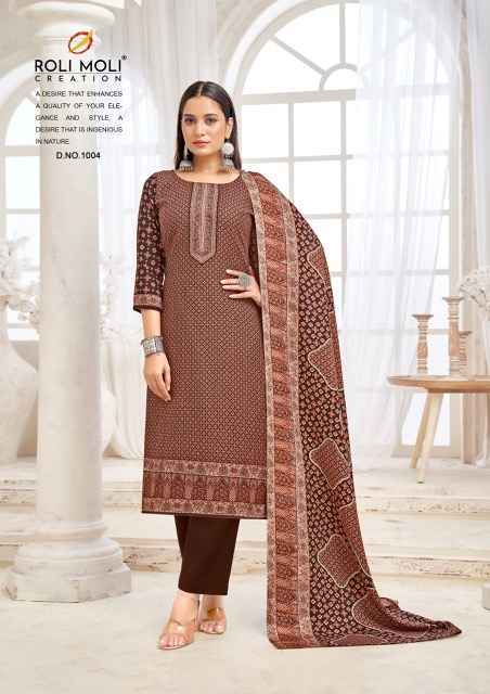 Roli Moli Kiara Pashmina Dress Material (8 pcs Catalogue)