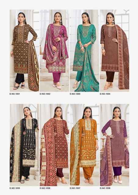 Roli Moli Kiara Pashmina Dress Material (8 pcs Catalogue)