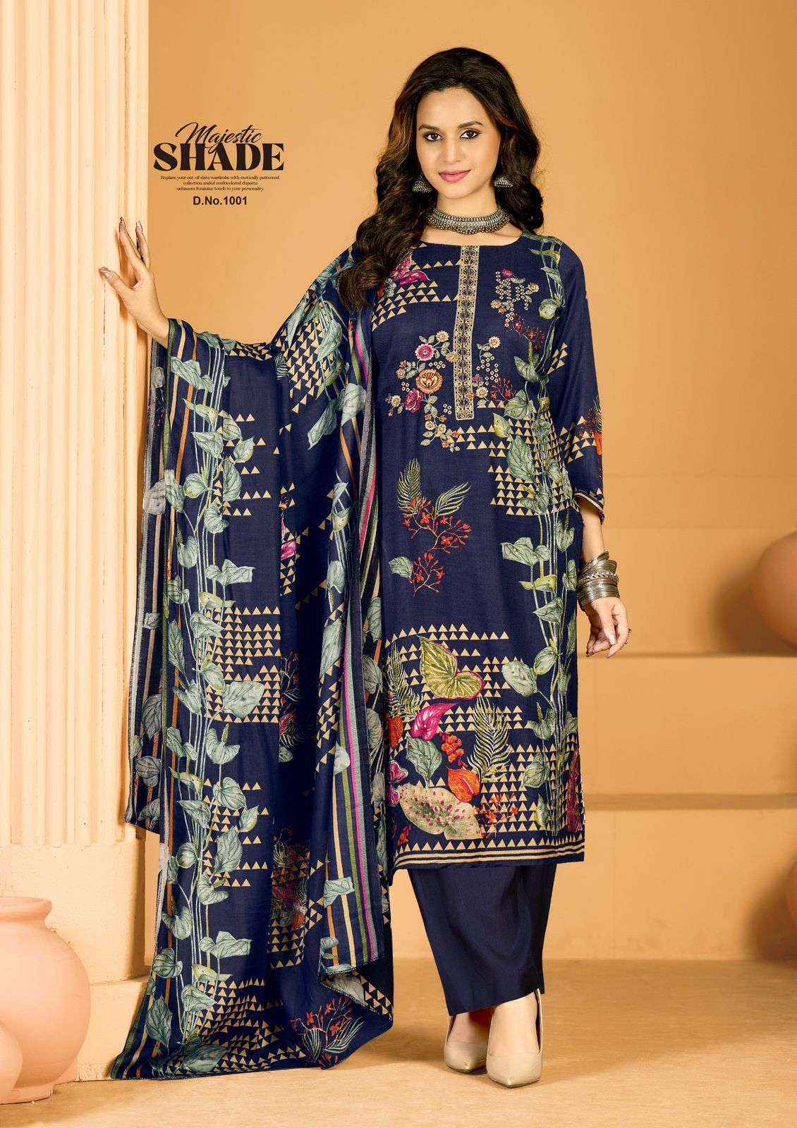 Roli Moli Yalina Pashmina Dress Material 8 pcs Catalogue