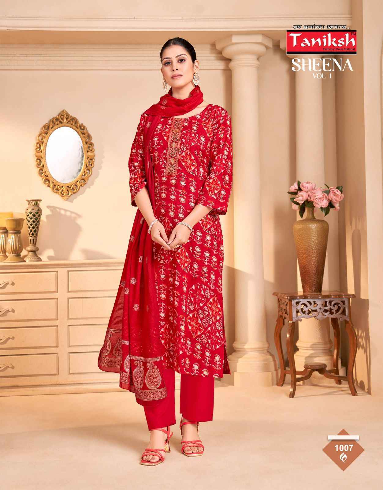Taniksh Sheena Vol-1 Rayon Readymade Suit (8 pcs Catalogue)