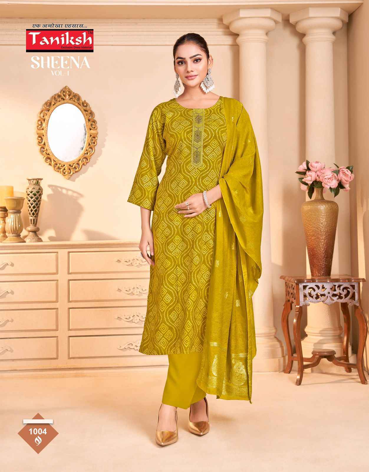 Taniksh Sheena Vol-1 Rayon Readymade Suit (8 pcs Catalogue)