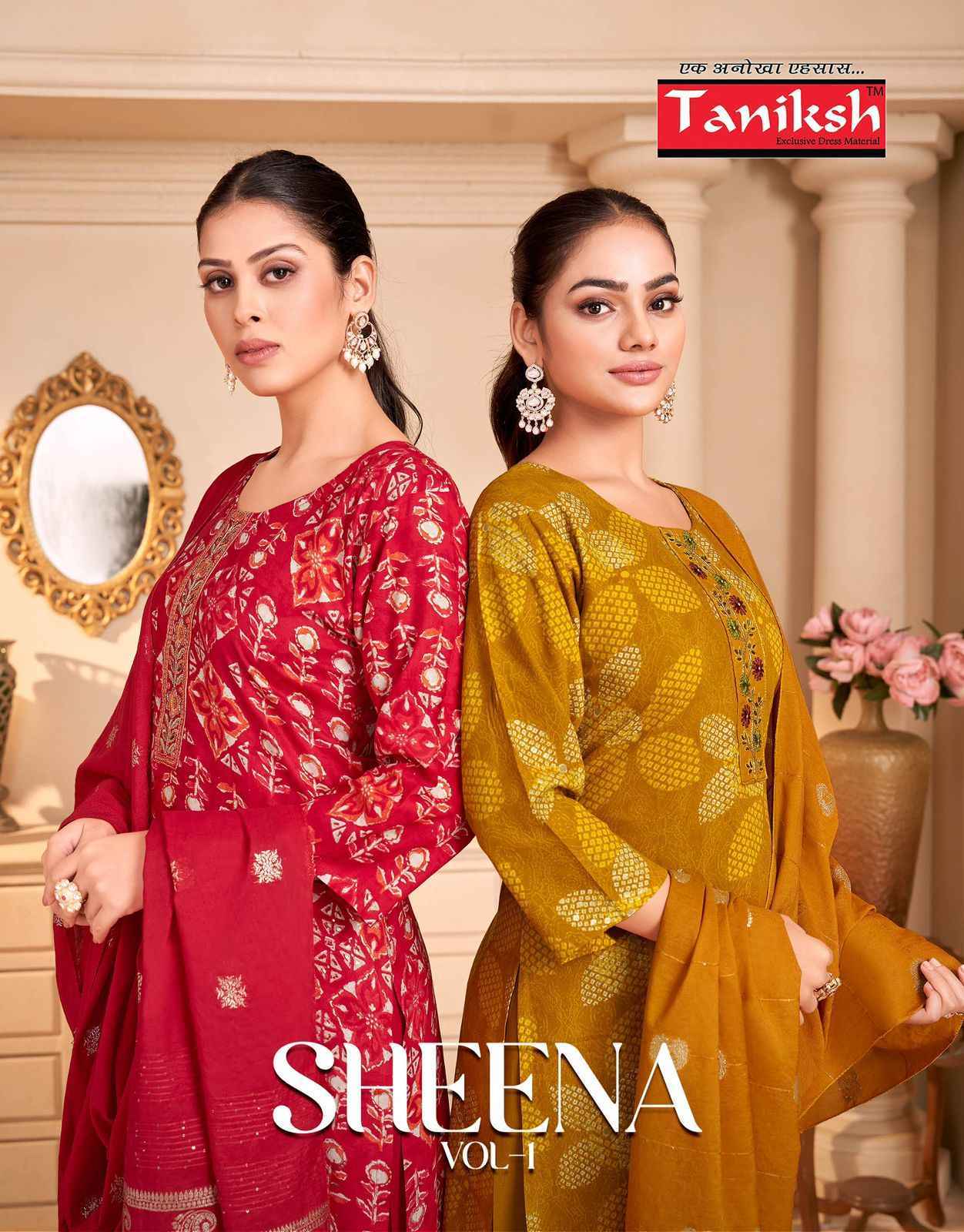 Taniksh Sheena Vol-1 Rayon Readymade Suit (8 pcs Catalogue)