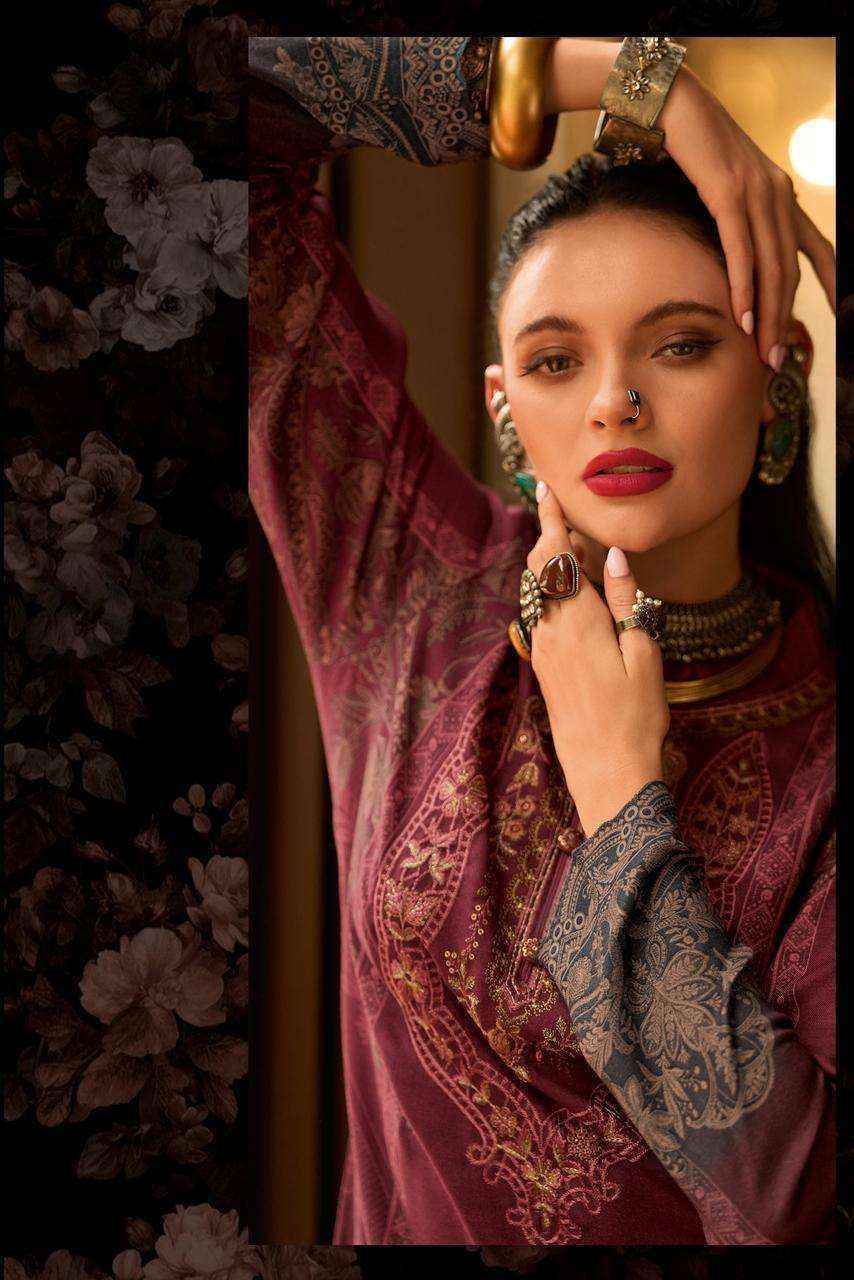 Varsha Pescombre Viscouse Pashmina Dress Material 4 pcs Catalogue