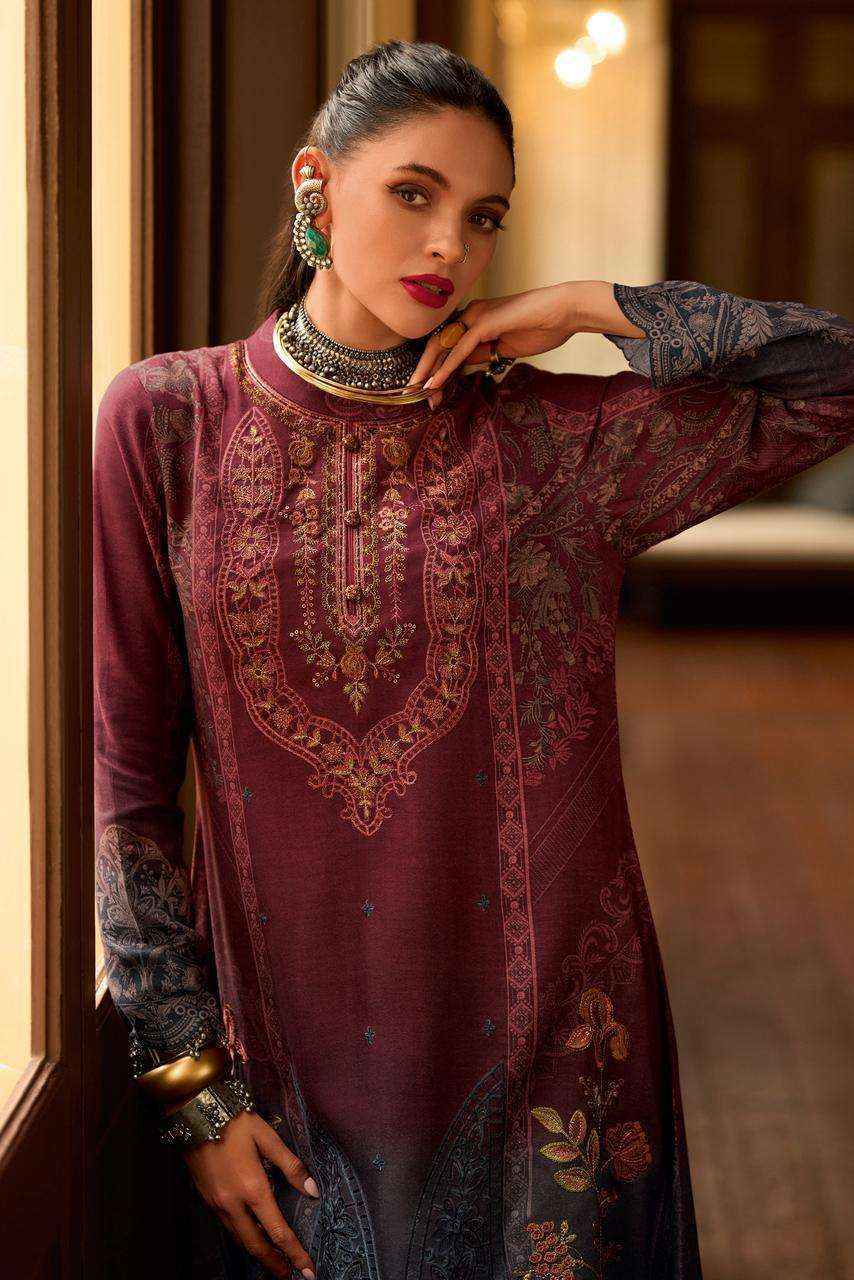 Varsha Pescombre Viscouse Pashmina Dress Material 4 pcs Catalogue