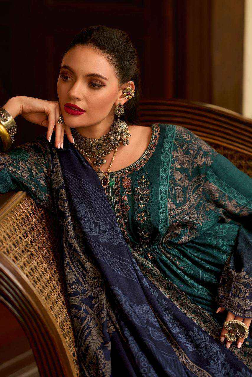 Varsha Pescombre Viscouse Pashmina Dress Material 4 pcs Catalogue