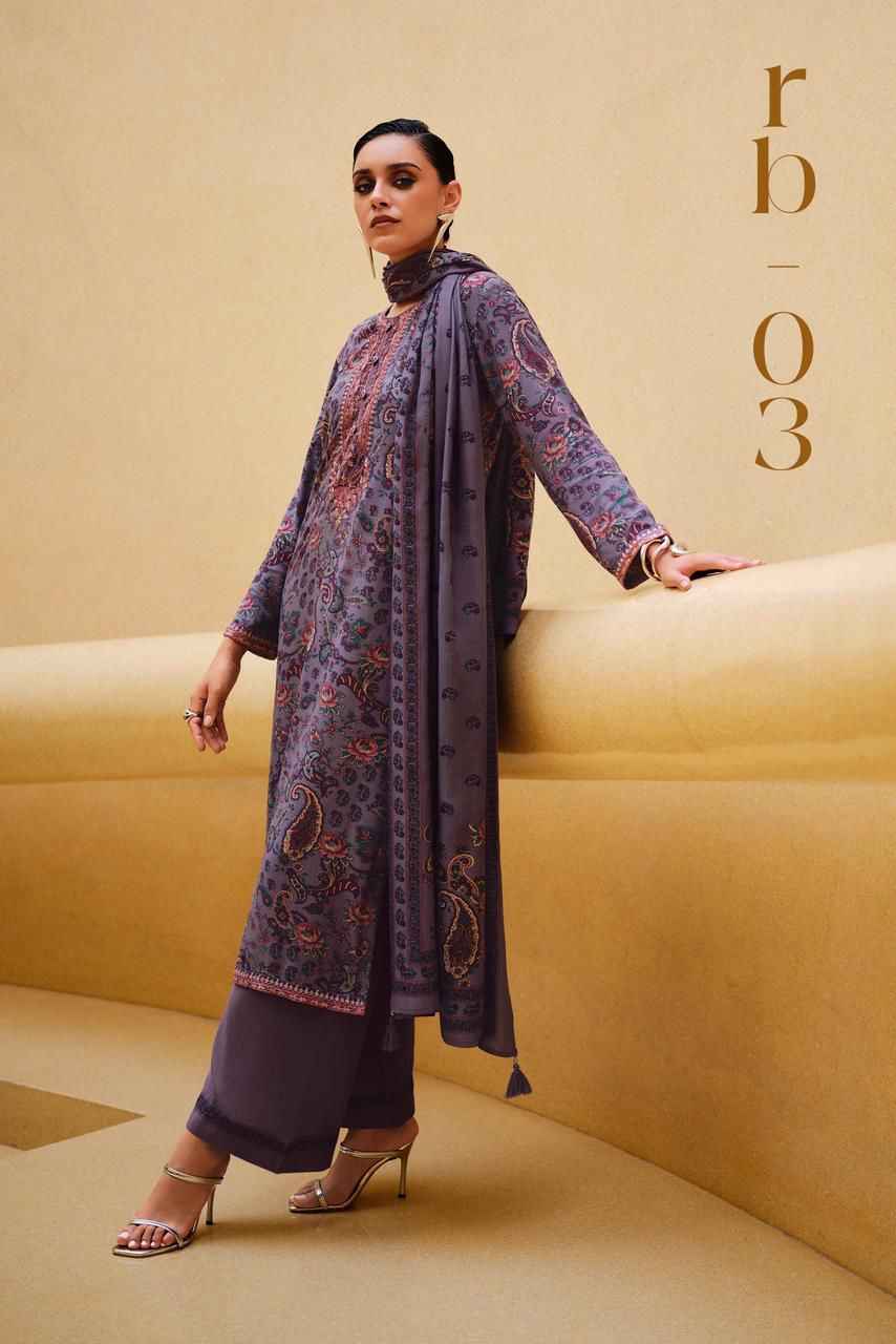 Varsha Rabane Viscouse Pashmina Dress Material (4 pcs Catalogue)