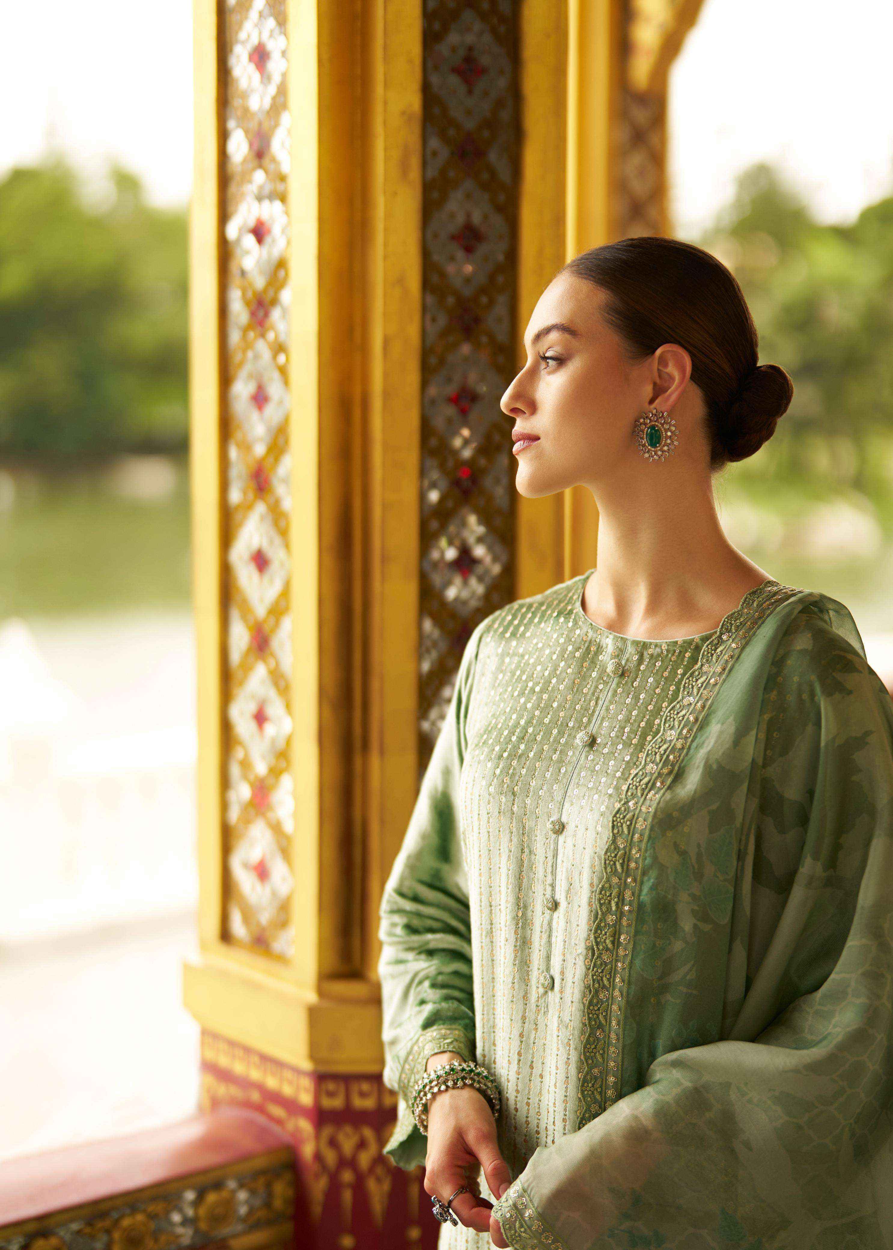 Varshaa Sapphire Velvet Dress Material 4 pcs Catalogue