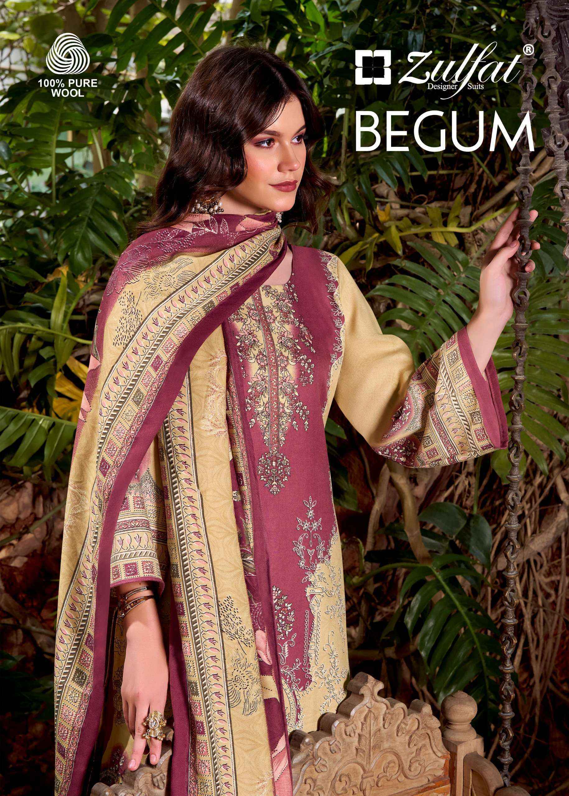 Zulfat Begum Pashmina Dress Material 6 pcs Catalogue