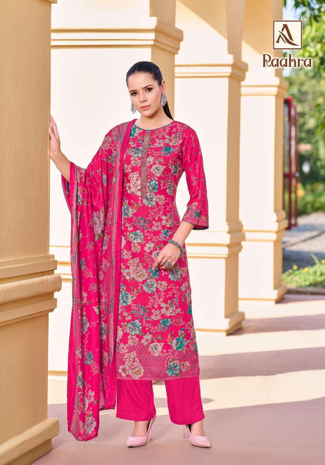 Alok Raahra Viscose Pashmina Dress Material 6 pcs Catalogue