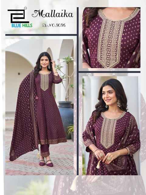 Blue Hills Mallaika Rayon Readymade Suit (6 pcs Catalogue)