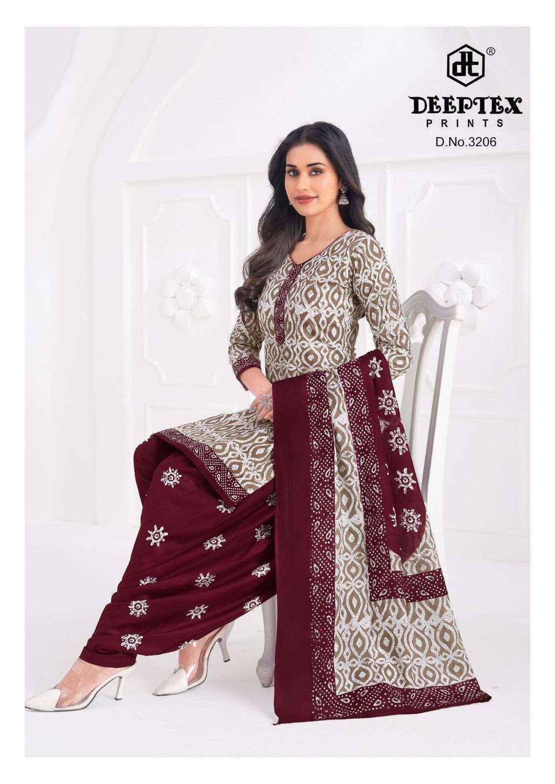 Deeptex Prints Batik Plus Vol-32 Cotton Dress Material (10 pcs Catalogue)