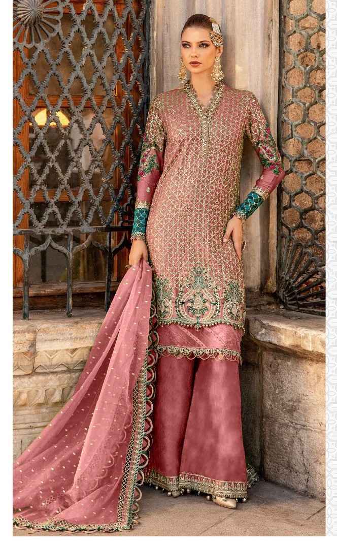 Fepic Rosemeen C-1973 Organza Dress Material (4 pcs Catalogue)