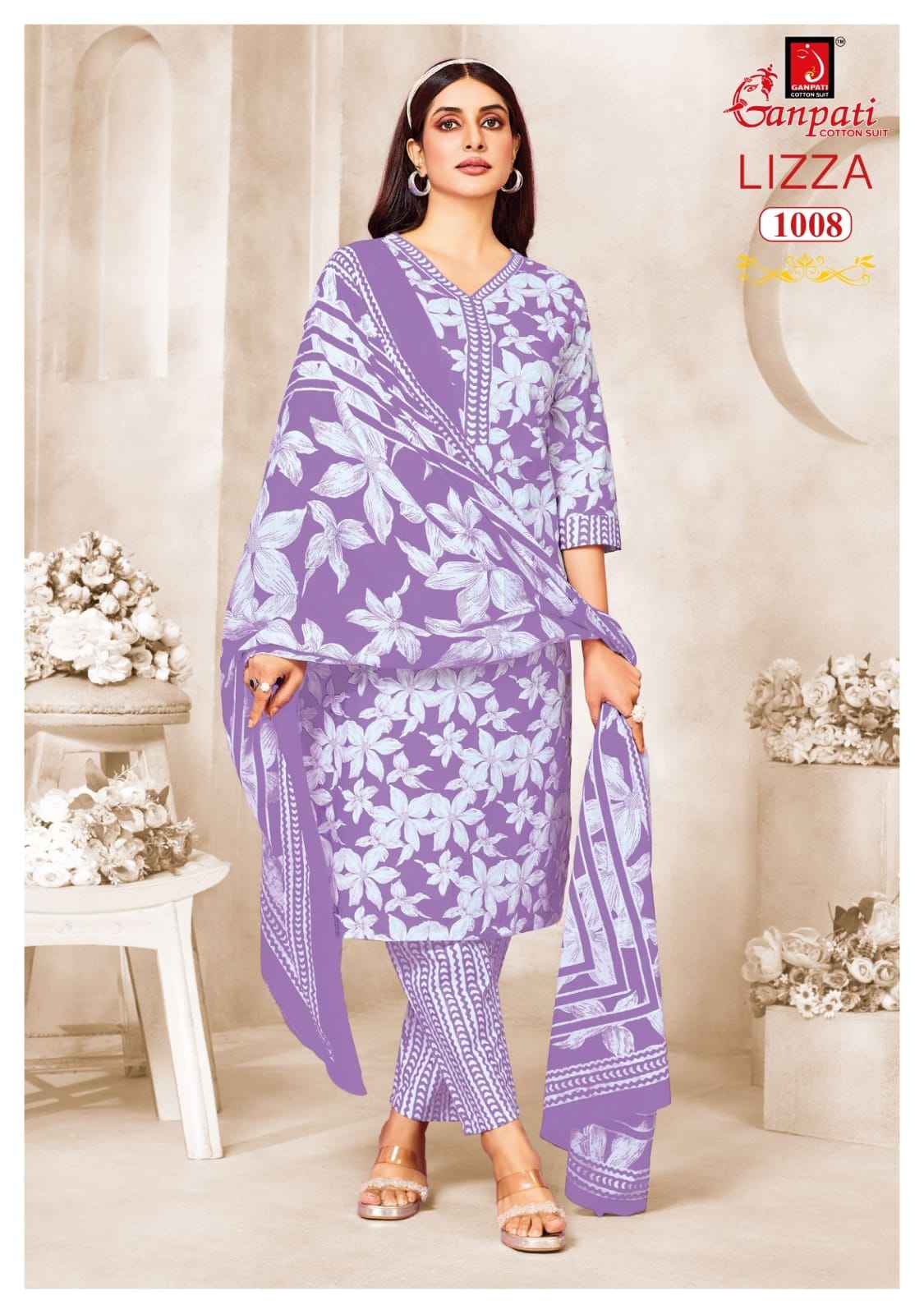 Ganpati Lizza vol 1 pure Cotton Readymade suits (15 pcs catalogue )