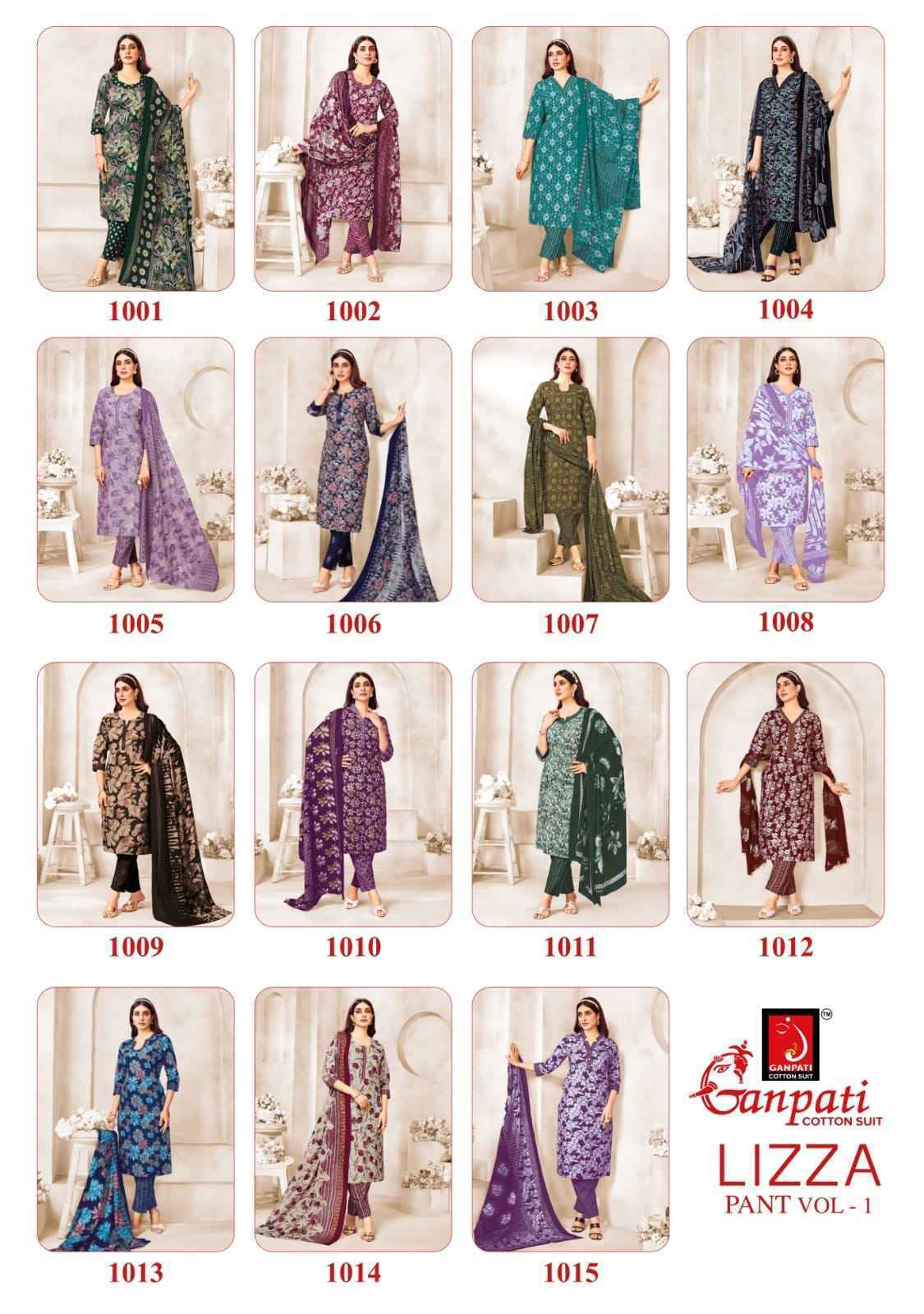 Ganpati Lizza Vol-1 Readymade Cotton Dress (15 pcs catalogue)