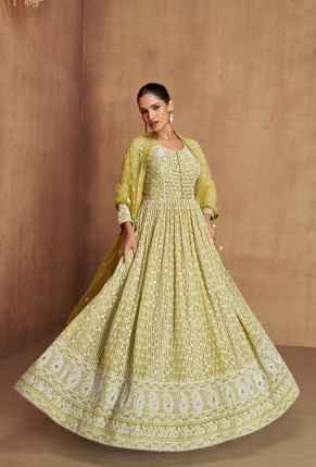 Gulkayra Designer Royal Georgette Readymade Gown (2 Pc Catalouge)
