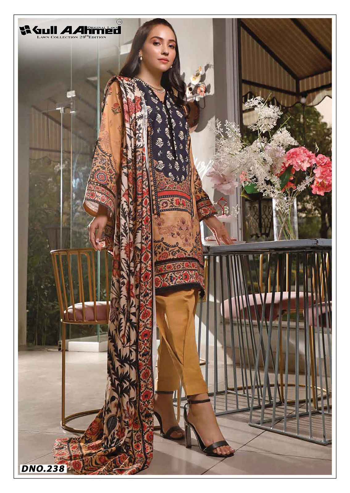 Gull Ahmed Gulahmed Vol-29 Pure Cambric Cotton Dress Material (6 Pc Catalouge)