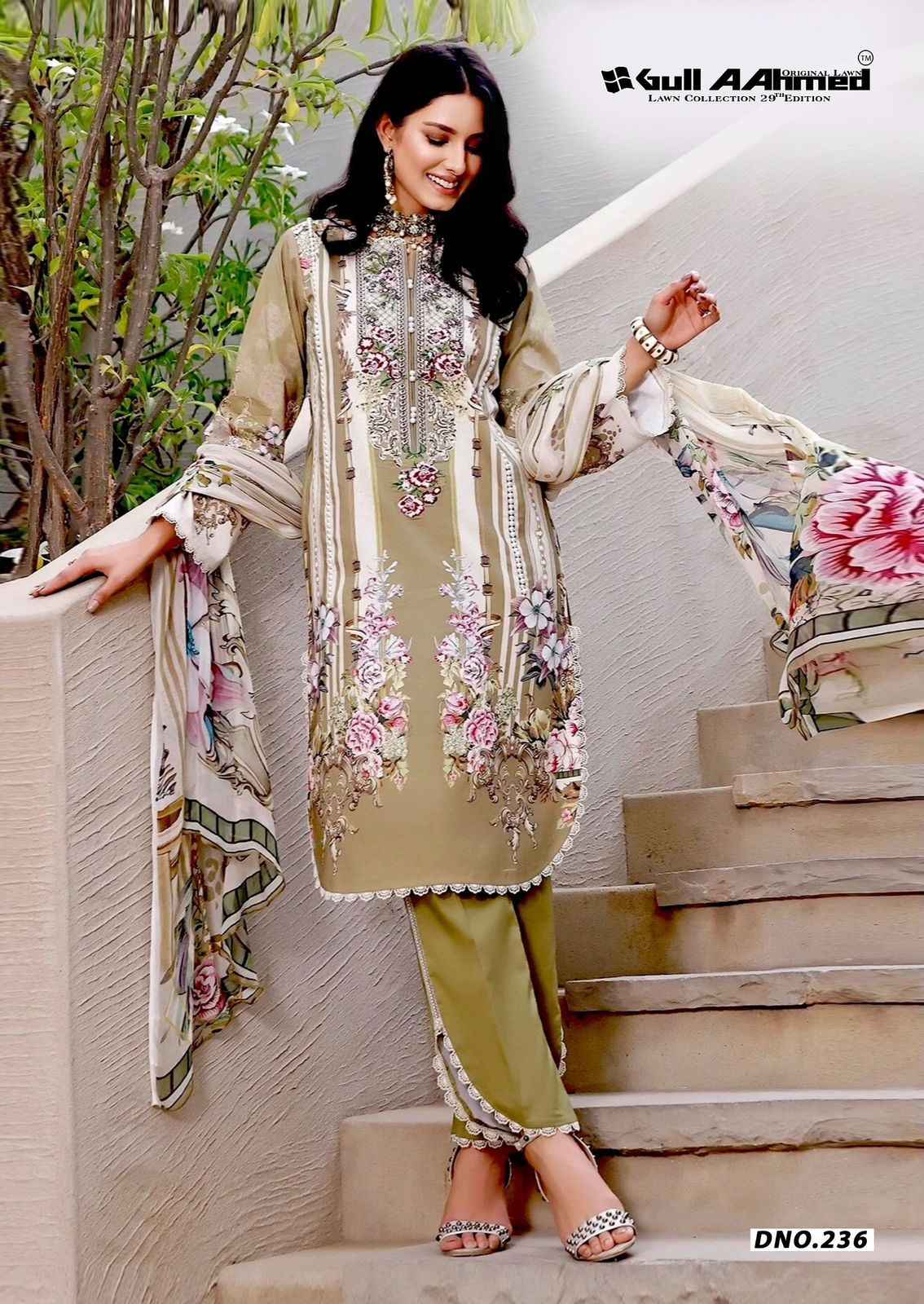 Gull Ahmed Gulahmed Vol-29 Pure Cambric Cotton Dress Material (6 Pc Catalouge)