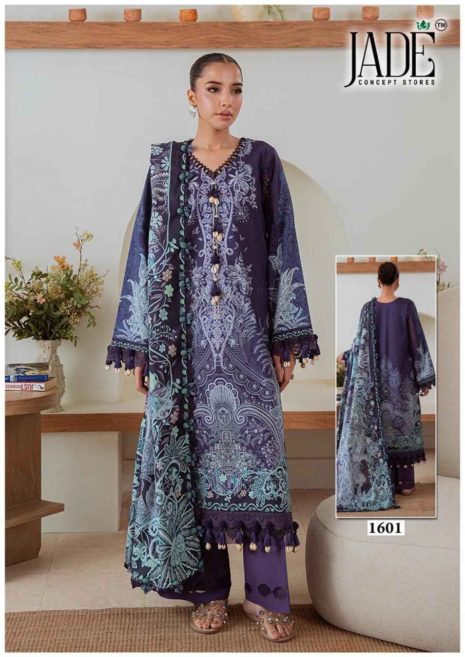Jade Bin Saeed Heavy Luxury Vol-16 Lawn Cotton Readymade Suit (6 pcs Catalogue)