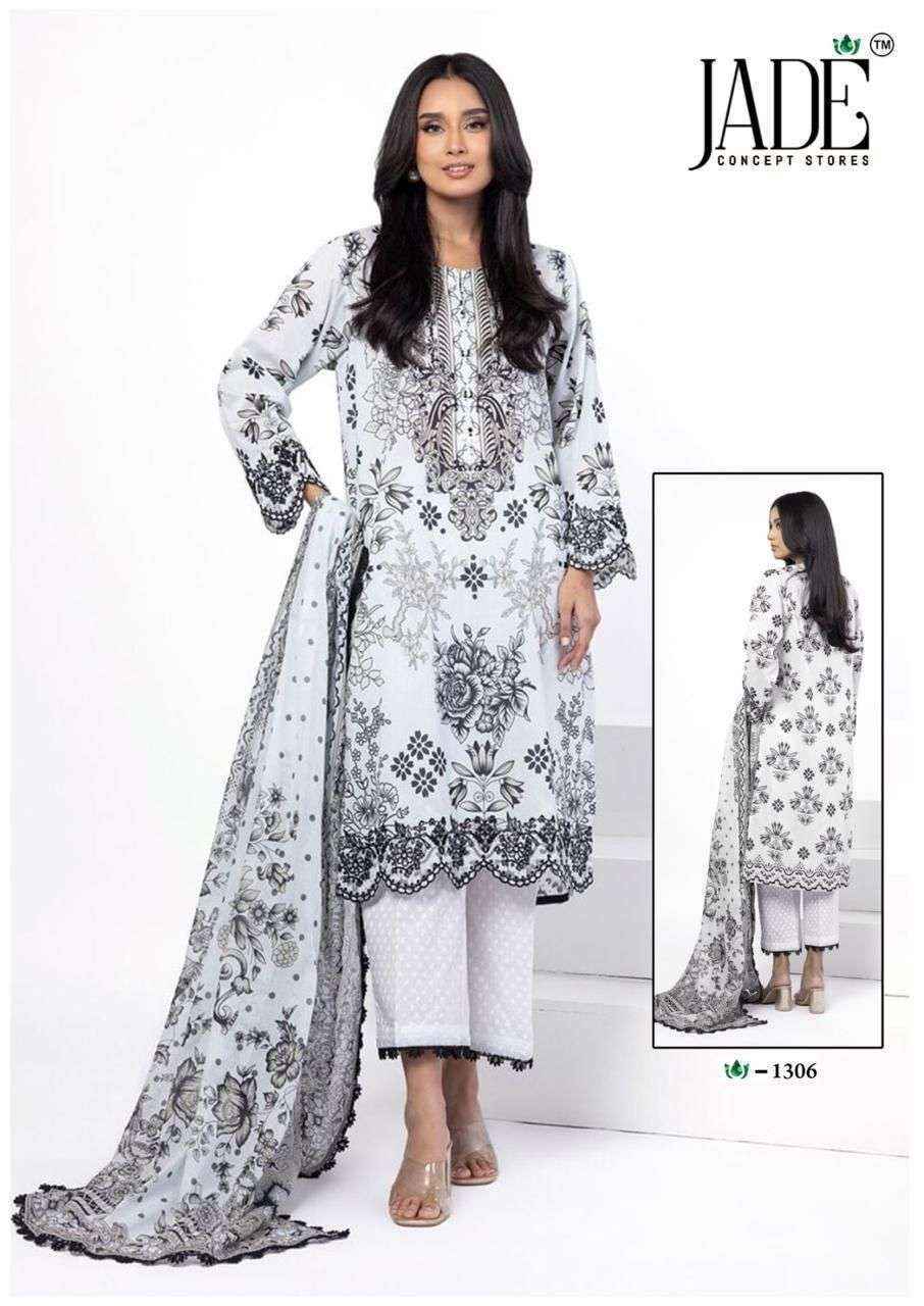 Jade Crimson Vol-13 Lawn Cotton Dress Material (6 pc Cataloge)