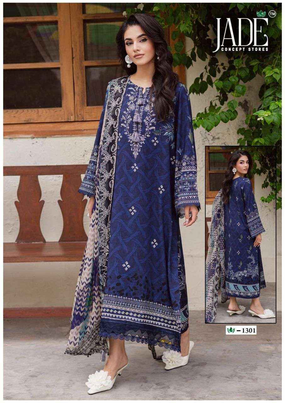 Jade Crimson Vol-13 Lawn Cotton Dress Material (6 pc Cataloge)