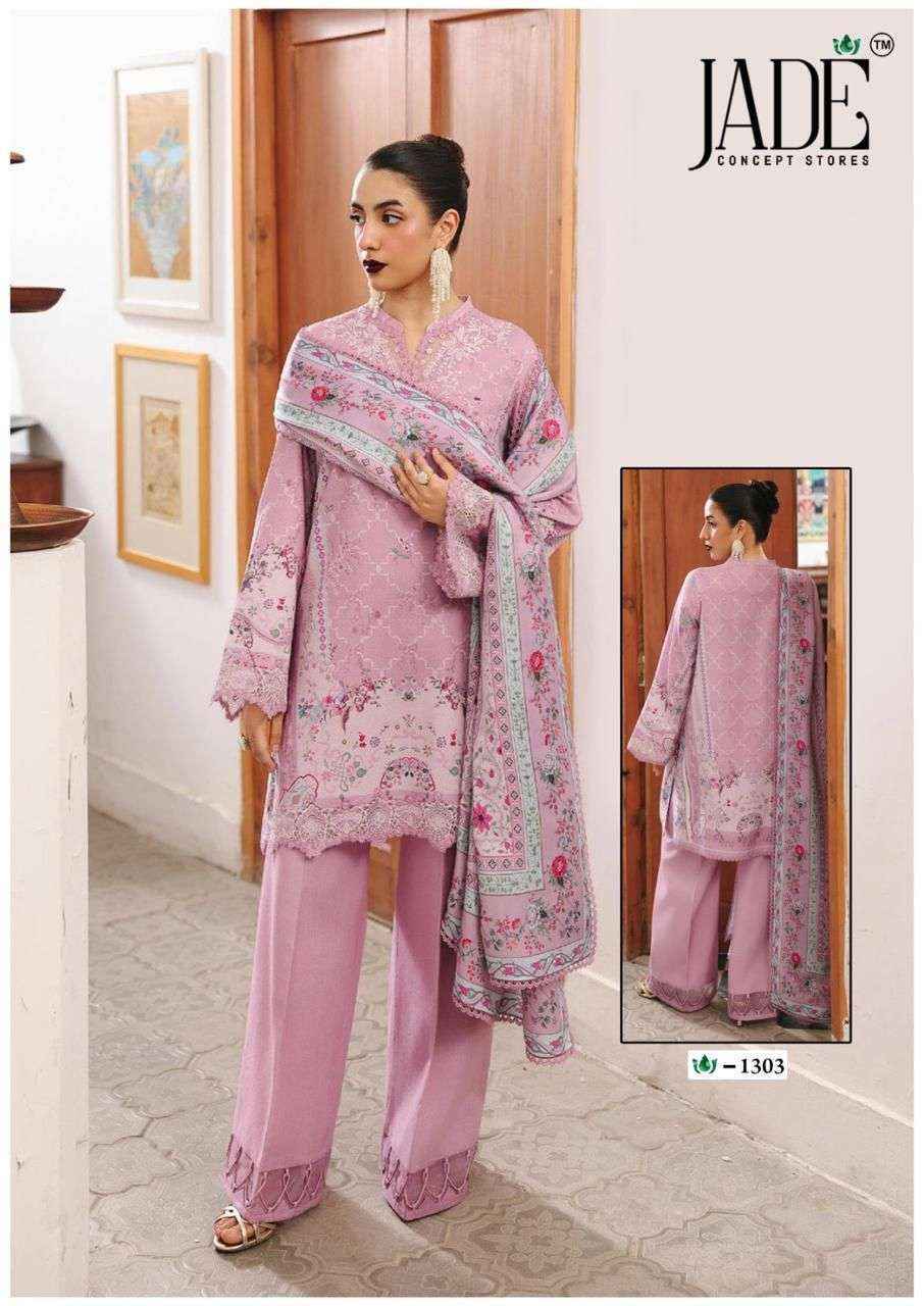 Jade Crimson Vol-13 Lawn Cotton Dress Material (6 pc Cataloge)