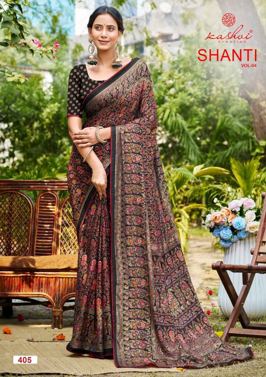 Kashvi Shanti Vol-4 Moss Foil Saree (8 pcs Catalogue)