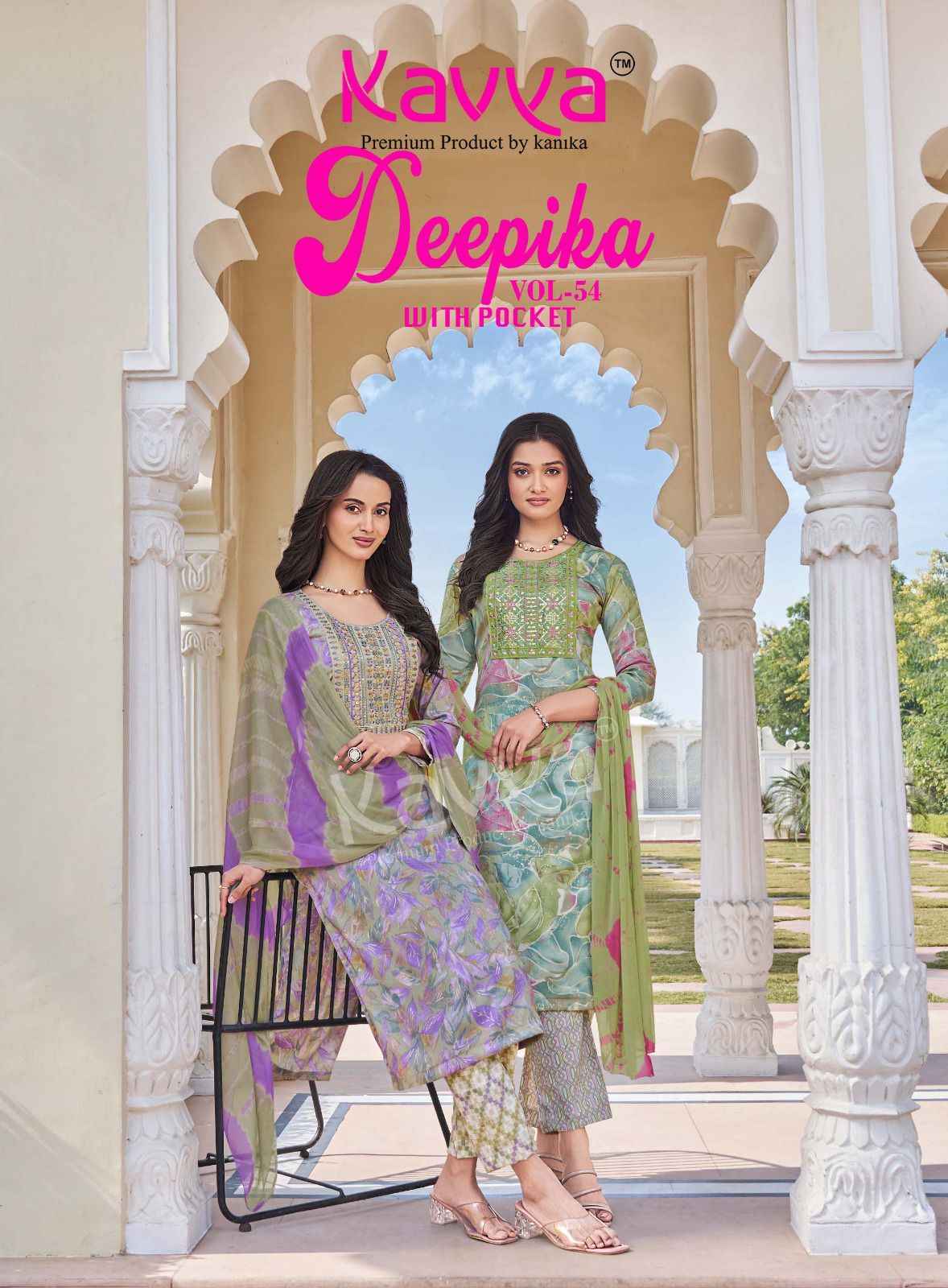 Kavya Deepika Vol-54 Capsule Readymade Suit (10 pcs Catalogue)