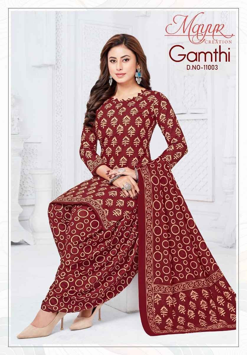 Mayur Creation Gamthi Vol-11 Cotton Dress Material (10 pcs Catalogue)