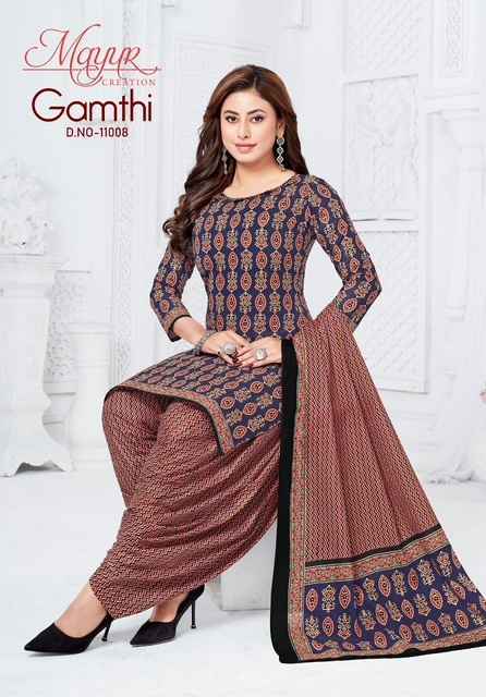 Mayur Creation Gamthi Vol-11 Cotton Dress Material (10 pcs Catalogue)