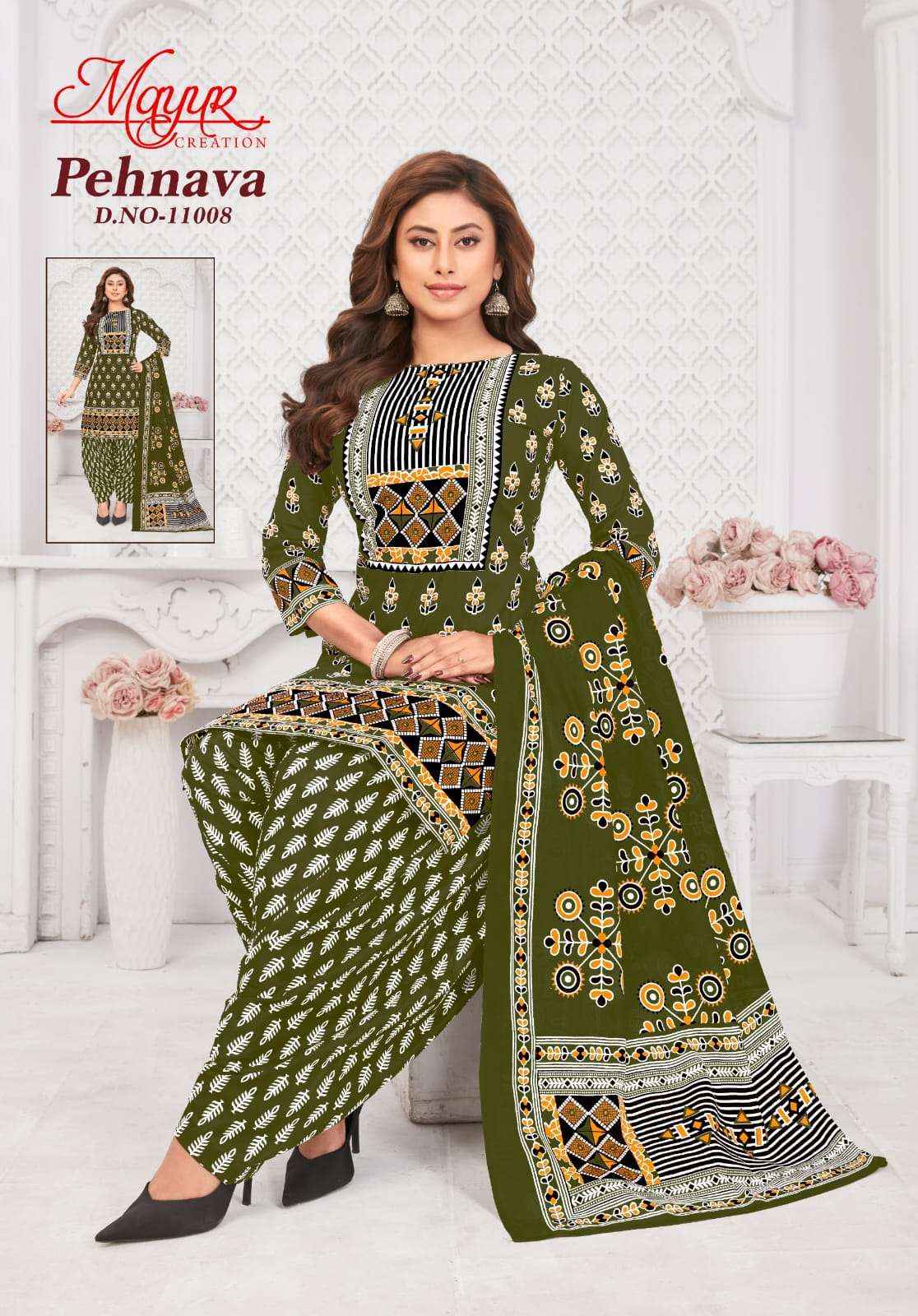 Mayur Creation Pehnava Vol-11 Cotton Dress Material (10 pcs Catalogue)
