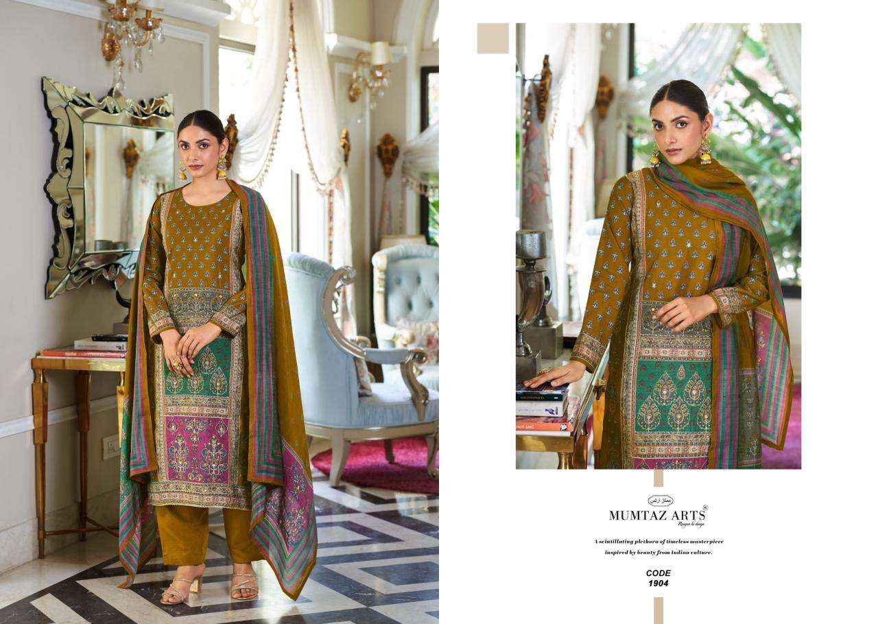 Mumtaz Arts Lysha Viscouse Musline Dress Material (4 pcs Catalogue)