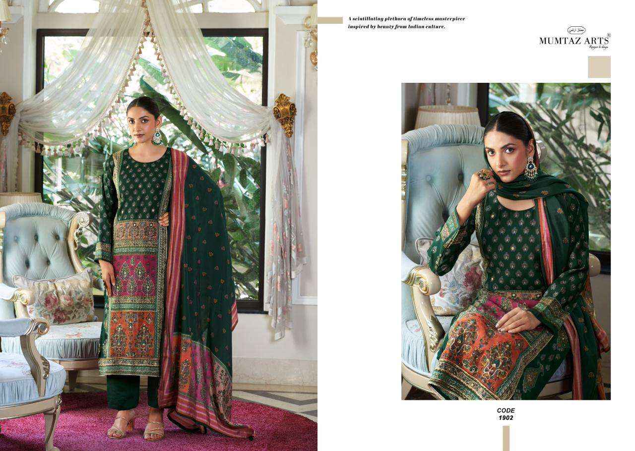Mumtaz Arts Lysha Viscouse Musline Dress Material (4 pcs Catalogue)