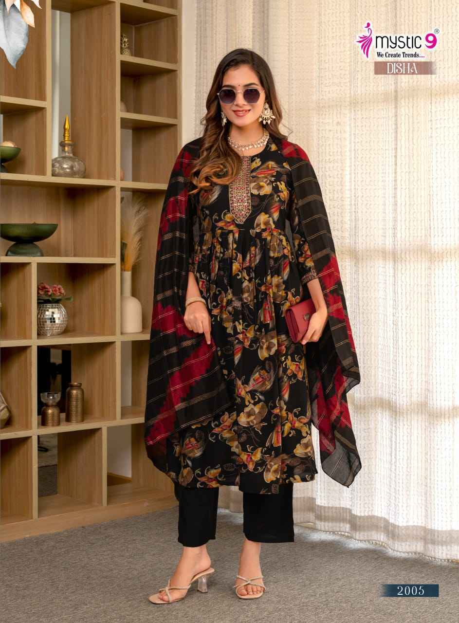 Mystic 9 Disha Vertican Foil Readymade Suit (8 pcs Catalogue)