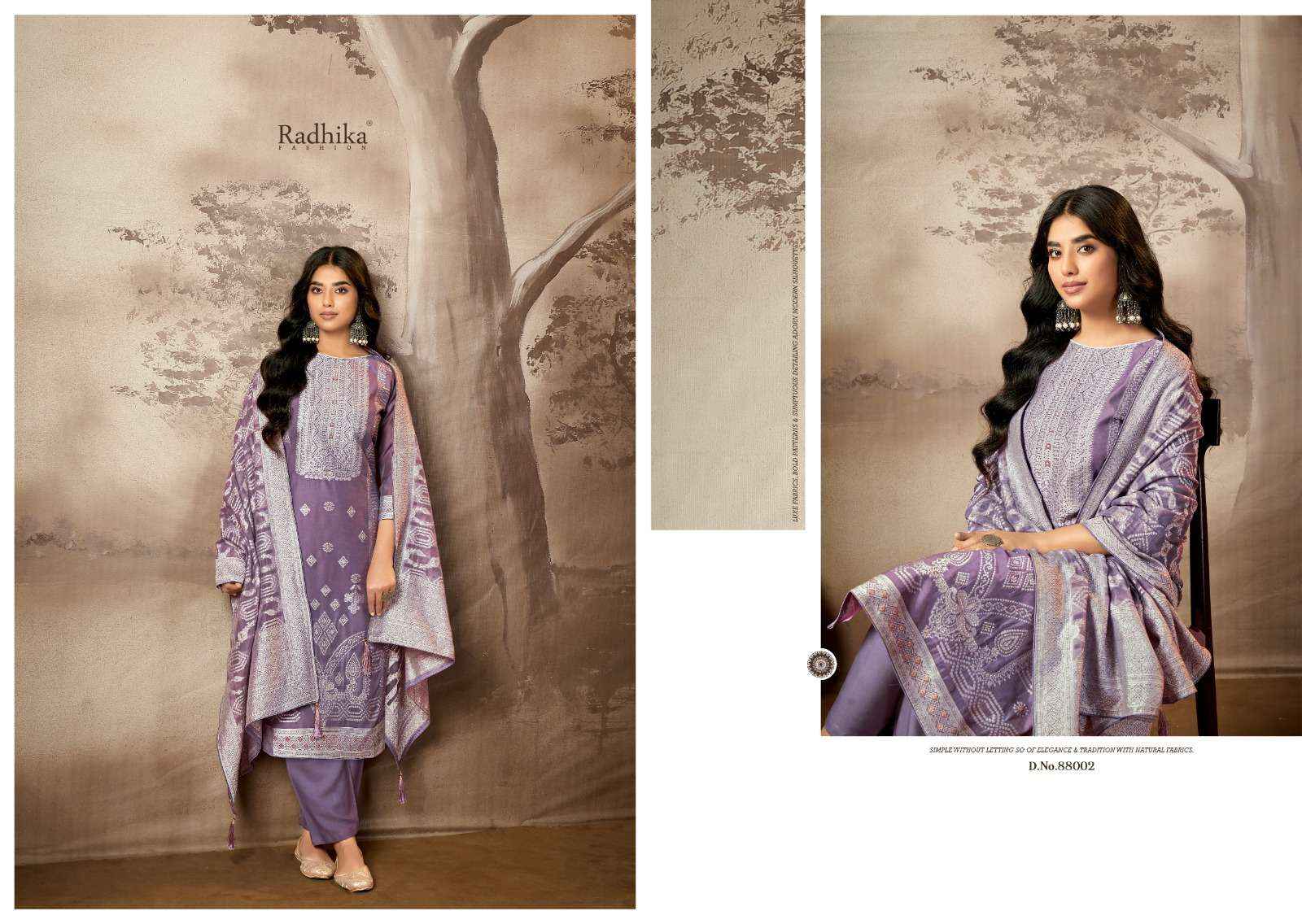 Radhika Fashion Azara Banarashi Adah Vol-8 Cotton Jacquard Dress Material (6 pcs Catalogue)