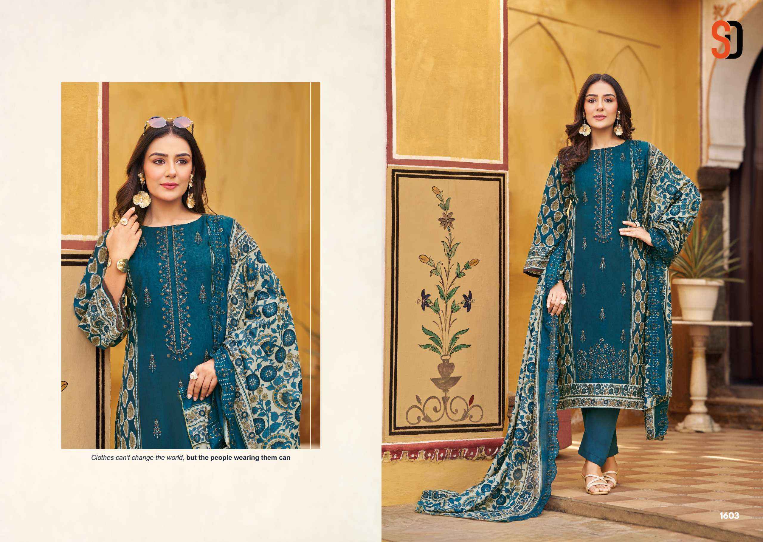 Shraddha Designer Bin Saeed Vol 16 Cotton Dress Material 8 pcs Cataloge