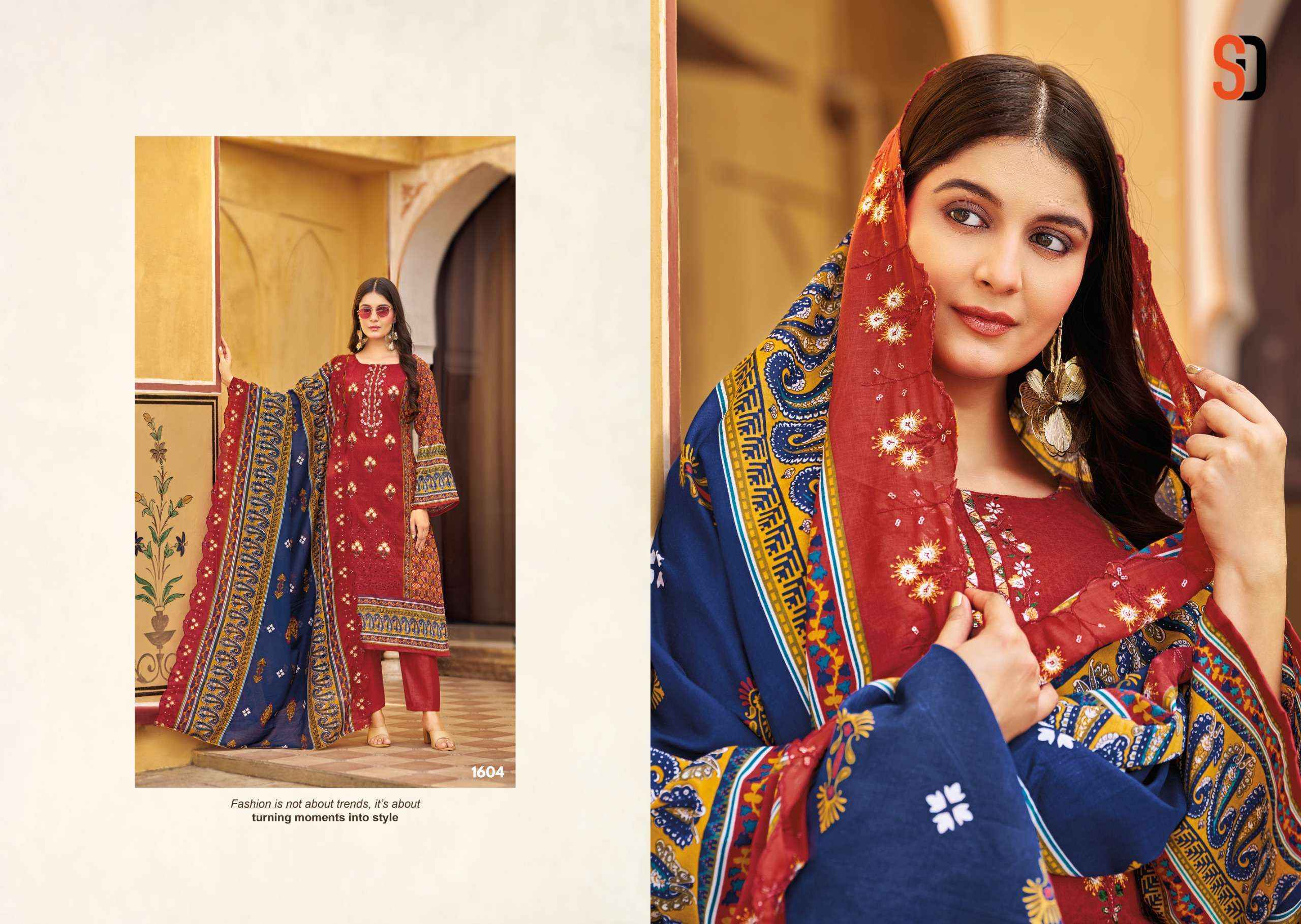 Shraddha Designer Bin Saeed Vol 16 Cotton Dress Material 8 pcs Cataloge