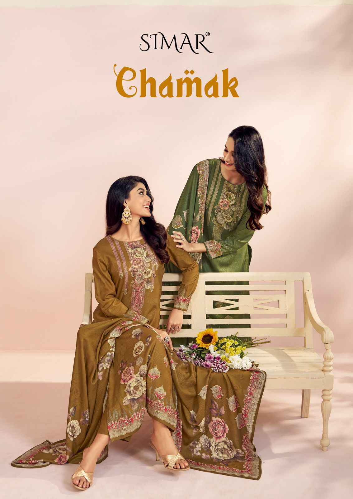 Simar Chamak Viscouse Pashmina Dress Material (4 pcs Catalogue)