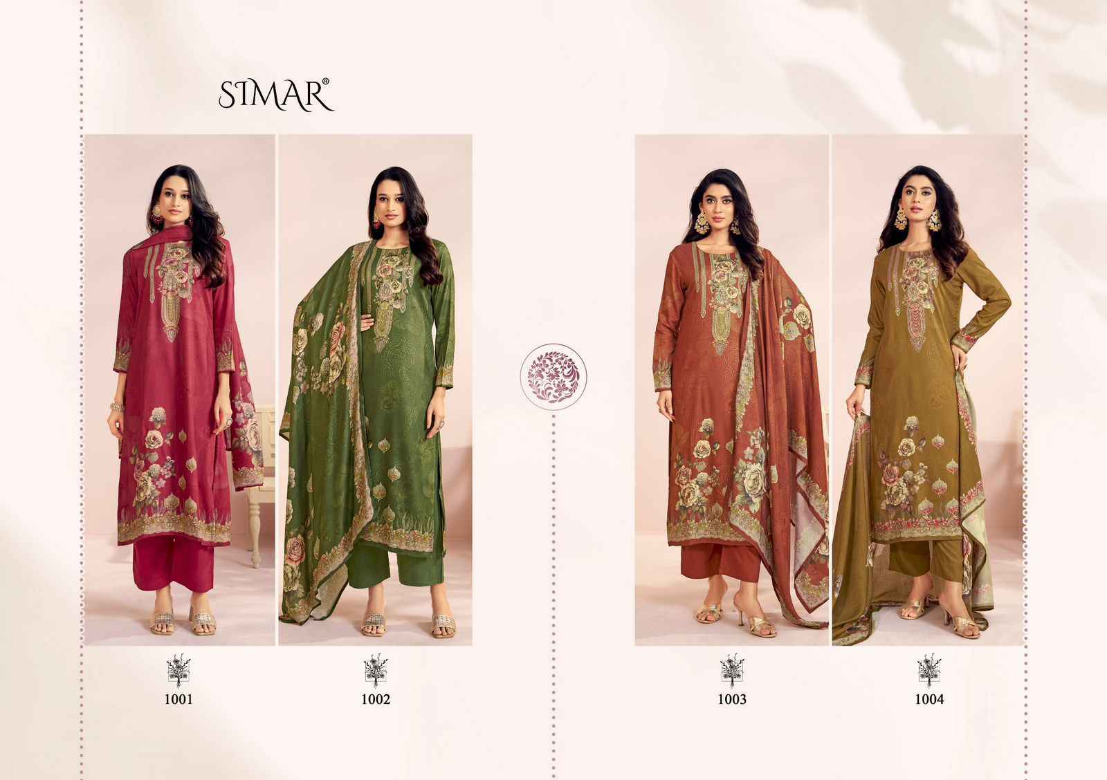 Simar Chamak Viscouse Pashmina Dress Material (4 pcs Catalogue)