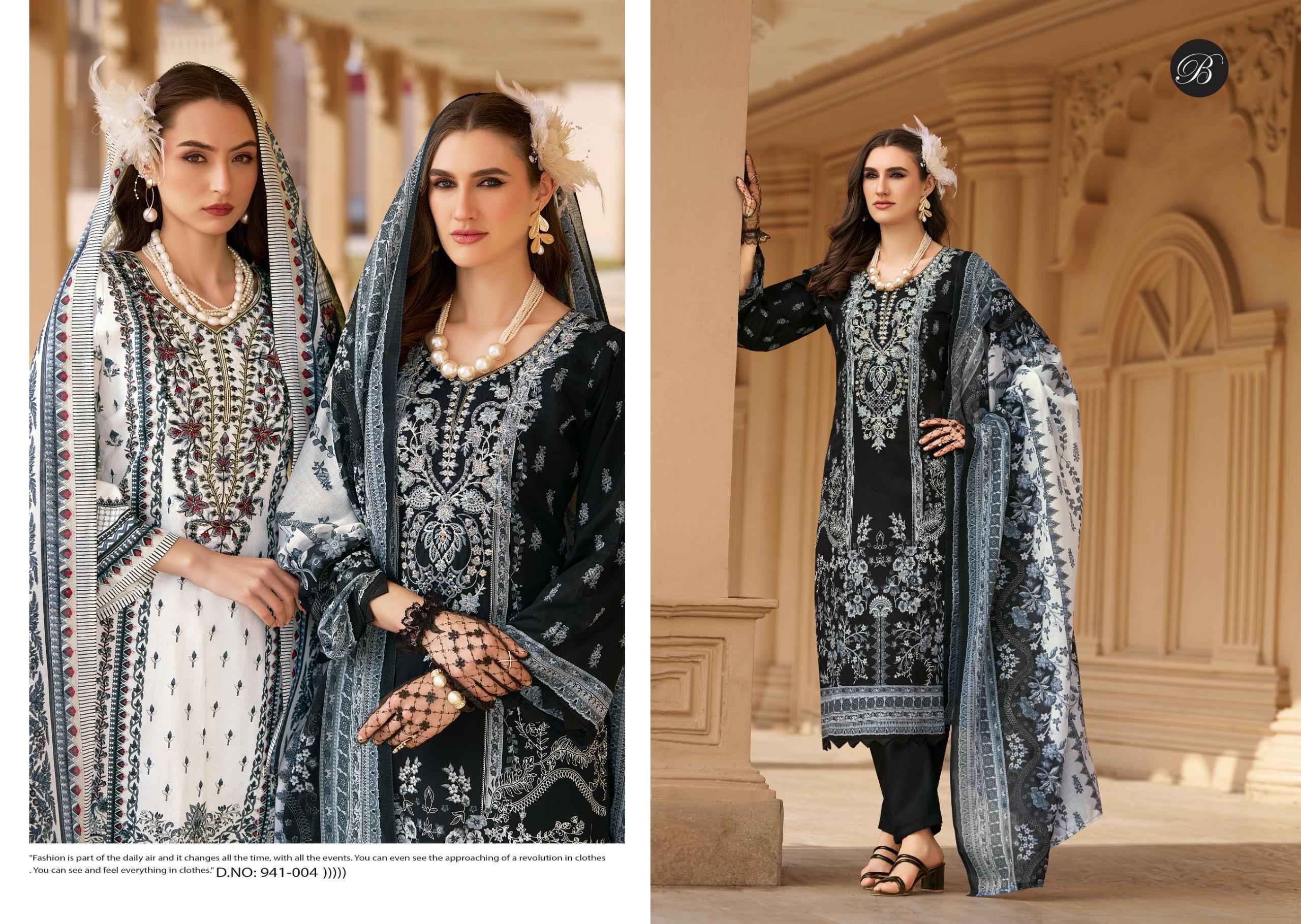 Belliza Naira Vol-129 Cotton Dress Material (8 pcs Cataloge)