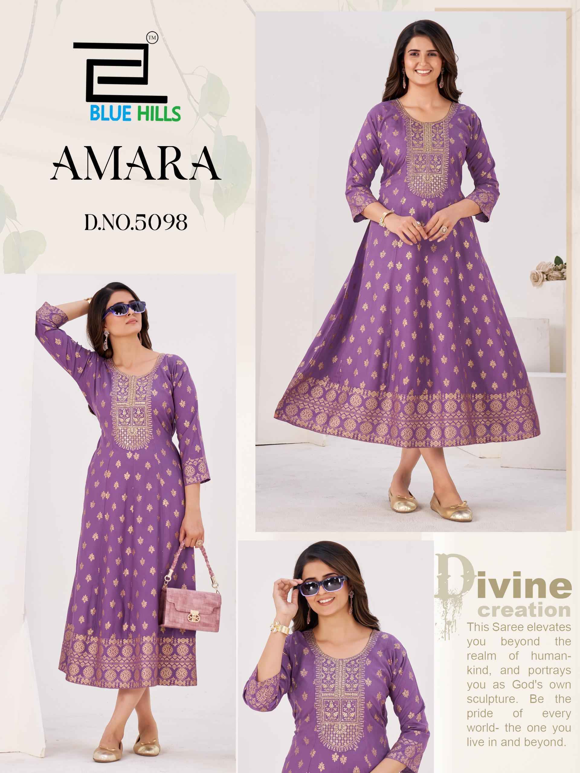 Blue Hills Amara Rayon Gown 6 pcs Catalogue