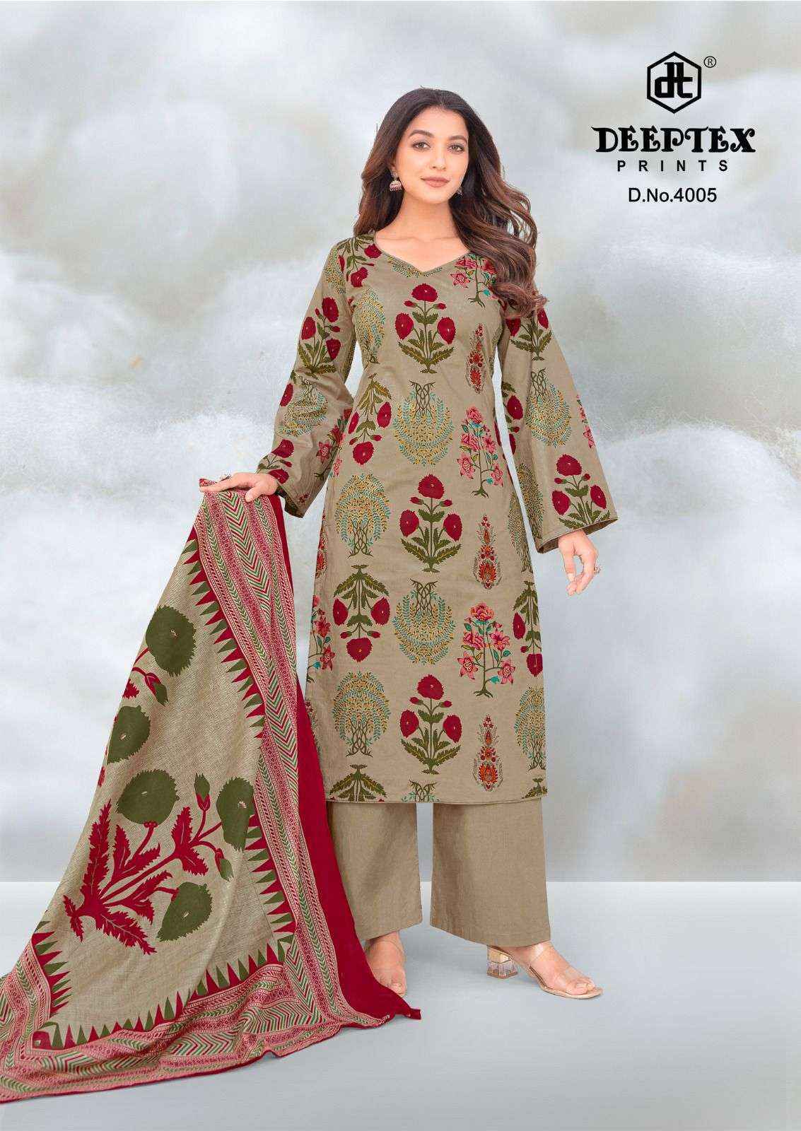 Deeptex Aalia Afreen Vol-4 Lawn Cotton Dress Material (8 pcs Catalogue)
