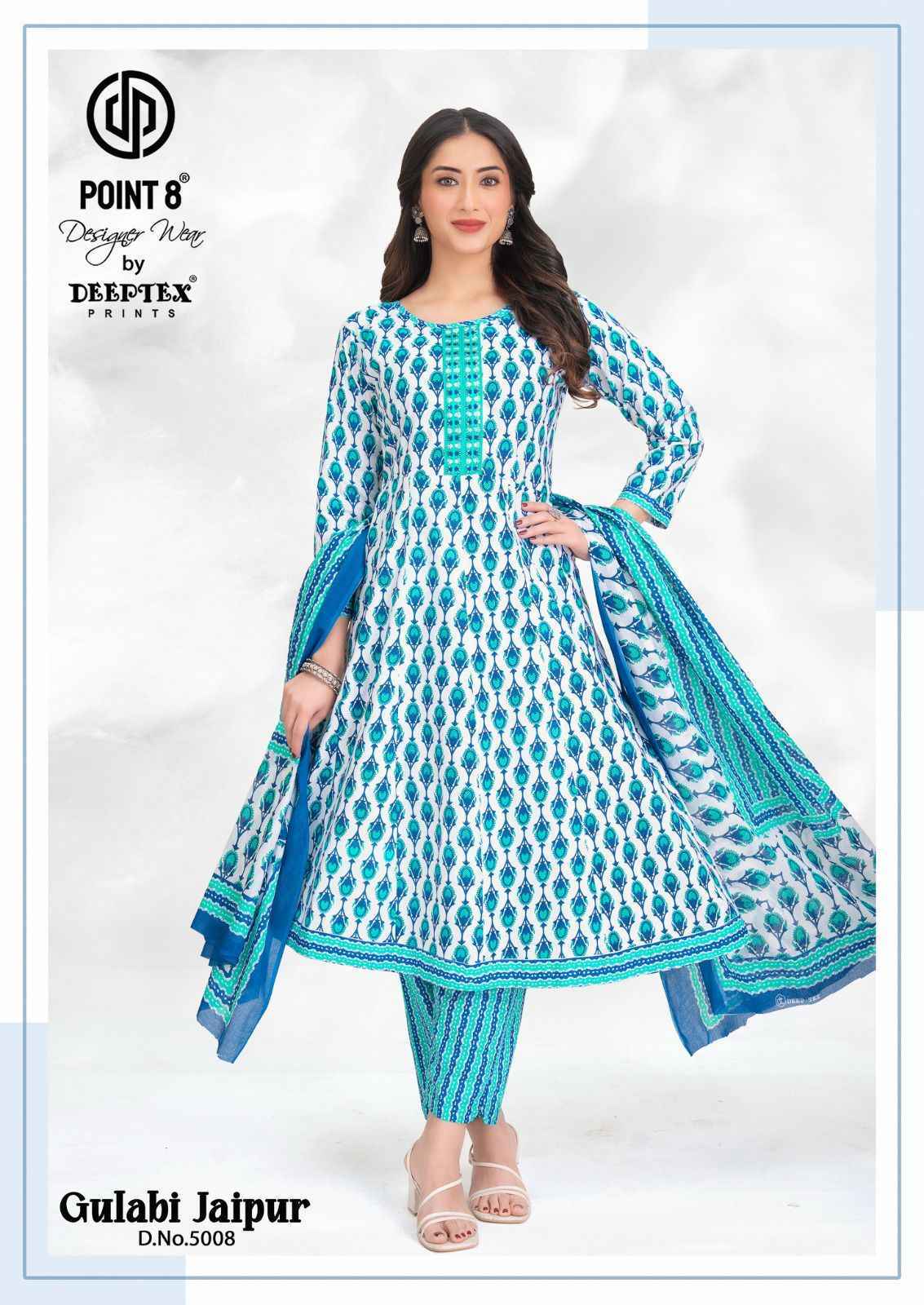 Deeptex Gulabi Jaipur Vol-5 Readymade Cotton Dress (8 pcs Catalogue)